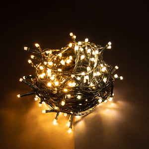 Luzes de natal 16,4 metros | Branco extra quente e branco quente | 180 luzes LED