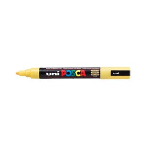Marcador Posca PC-5M | Ponta Redonda 1,8 mm - 2,5 mm | Amarelo Palha