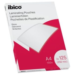 IBICO Bolsas de plastificação  | A4 2×125 mícrons 100 unidades