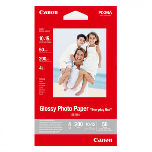 Canon GP-501 200 Papel fotográfico brilhante 200 gramas 10 x 15 cm (50 folhas)