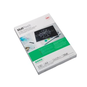 Bolsas para plastificar A4 | GBC | Mate | 2x125 mícrons | 100 unidades