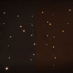 Luzes decorativas 12,1 metros | branco quente e extra quente| 360 luzes LED