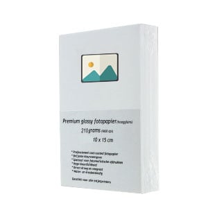 Papel fotográfico | A6 | Brilho | 210gr | 100 folhas