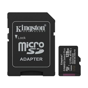 Kingston Canvas Select Plus Gen 3 Cartão de memória microSDXC com adaptador SD | 128 GB