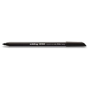 Marcador | Edding 1200 | Ponta redonda 1 mm | Preto