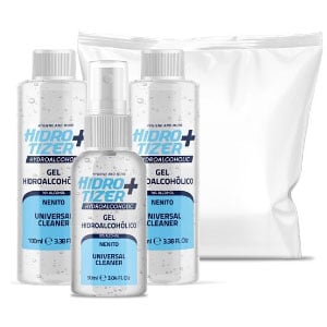 Pack Saco: Gel Hidroalcohólico Desinfetante Nenito | Fragrância Infantil | 1x90ML + 2x100ML