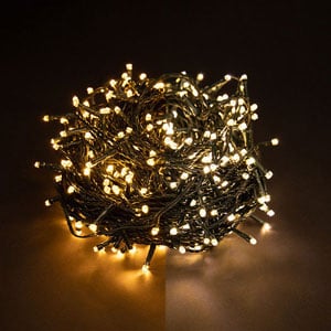 Luzes decorativas 39 metros | branco quente e extra quente | 480 luzes LED