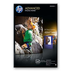 HP Q8692A Advanced Papel fotográfico brilhante sem margens | 10 x 15 cm 250 g 100 folhas