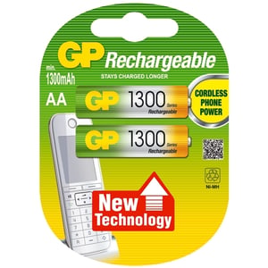 GP 1300 AA/LR06/MN1500 | Pilhas recarregáveis | 2 unidades