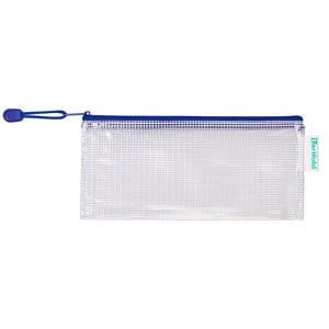 Estojo de plástico | Multiusos com fecho | 250x115mm | Azul