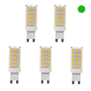 Pack x5: Lâmpada LED G9 | Luz neutra | 4W | 4500K